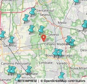 Mappa Via G. Marconato, 20031 Cesano Maderno MB, Italia (6.2165)