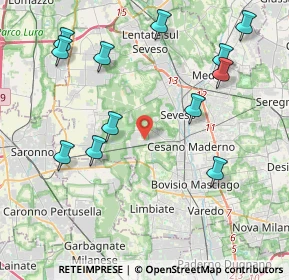 Mappa Via G. Marconato, 20031 Cesano Maderno MB, Italia (4.69417)