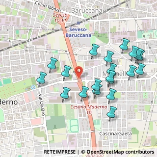 Mappa Superstrada Milano - Meda - Lentate, 20811 Cesano Maderno MB, Italia (0.5165)
