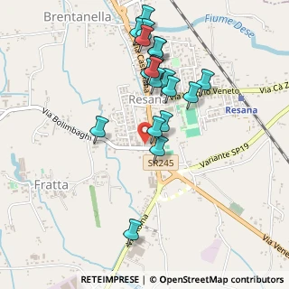 Mappa Piazza Alcide De Gasperi, 31023 Resana TV, Italia (0.467)