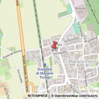 Mappa Via Stazione, 26, 28040 Marano Ticino, Novara (Piemonte)
