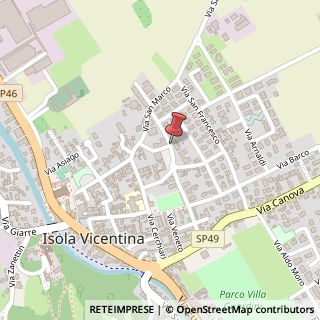 Mappa Piazza Enrico Mattei,  12, 36033 Isola Vicentina, Vicenza (Veneto)