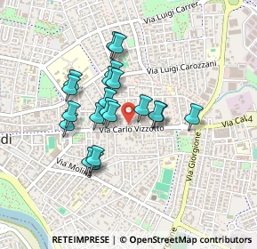 Mappa Via Carlo Vizzotto, 30027 San Donà di Piave VE, Italia (0.349)