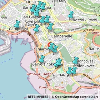 Mappa Via Capodistria, 34146 Trieste TS, Italia (1.19)
