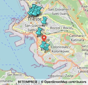 Mappa Via Capodistria, 34146 Trieste TS, Italia (1.99813)