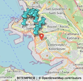 Mappa Via Capodistria, 34146 Trieste TS, Italia (1.81778)