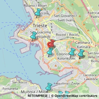 Mappa Via Capodistria, 34146 Trieste TS, Italia (2.77)