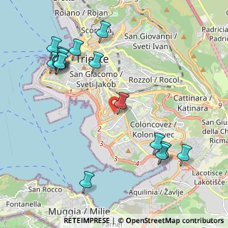 Mappa Via Capodistria, 34146 Trieste TS, Italia (2.51294)