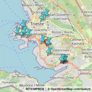 Mappa Via Capodistria, 34146 Trieste TS, Italia (1.97429)