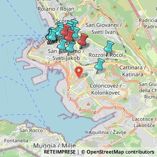 Mappa Via Capodistria, 34146 Trieste TS, Italia (2.0995)