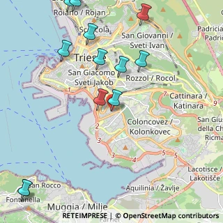 Mappa Via Capodistria, 34146 Trieste TS, Italia (2.83154)