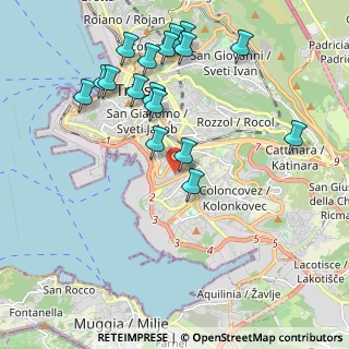 Mappa Via Capodistria, 34146 Trieste TS, Italia (2.16)