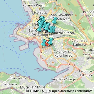 Mappa Via Capodistria, 34146 Trieste TS, Italia (1.495)
