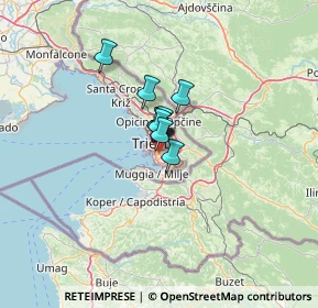 Mappa Via Capodistria, 34146 Trieste TS, Italia (5.14636)