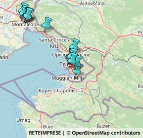 Mappa Via Capodistria, 34146 Trieste TS, Italia (14.384)