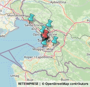 Mappa Via Capodistria, 34146 Trieste TS, Italia (5.17182)