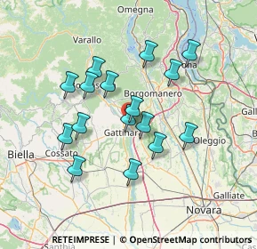 Mappa Via Gramsci, 28078 Romagnano Sesia NO, Italia (12.1075)