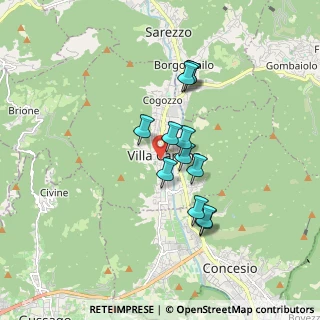 Mappa Via Lazio, 25069 Villa Carcina BS, Italia (1.355)