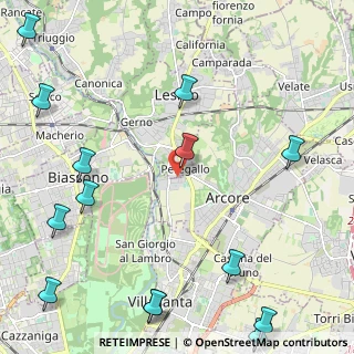 Mappa Via XXIV Maggio, 20855 Arcore MB, Italia (3.22)