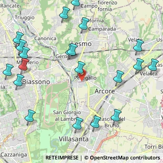 Mappa Via XXIV Maggio, 20855 Arcore MB, Italia (2.861)