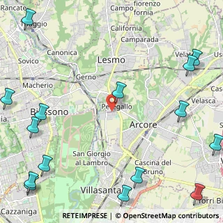 Mappa Via XXIV Maggio, 20855 Arcore MB, Italia (3.526)