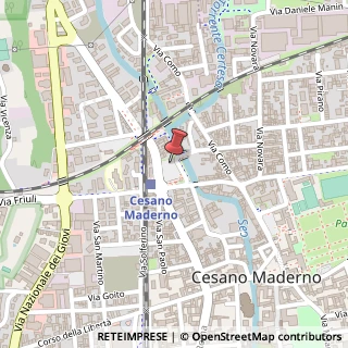 Mappa Via Don Lino Marelli, 20811 Cesano Maderno MB, Italia, 20811 Cesano Maderno, Monza e Brianza (Lombardia)