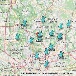 Mappa Via Como, 20832 Desio MB, Italia (7.963)