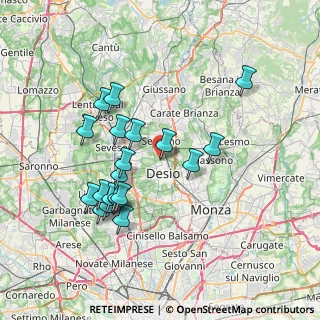 Mappa Via Como, 20832 Desio MB, Italia (6.9985)
