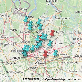 Mappa Via Como, 20832 Desio MB, Italia (11.89632)