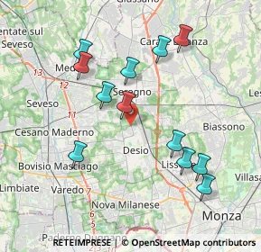 Mappa Via Como, 20832 Desio MB, Italia (3.8125)