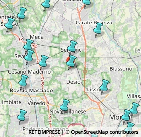 Mappa Via Como, 20832 Desio MB, Italia (6.2465)