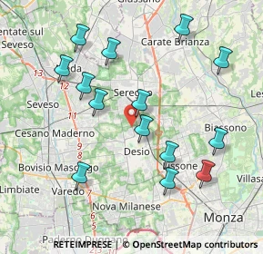 Mappa Via Como, 20832 Desio MB, Italia (4.025)