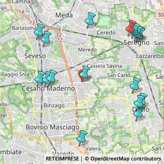 Mappa Via Molino Arese, 20031 Cesano Maderno MB, Italia (2.83)