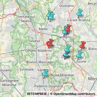 Mappa Via Molino Arese, 20031 Cesano Maderno MB, Italia (4.23615)