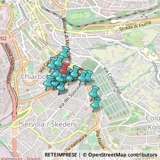 Mappa Via dei Soncini, 34145 Trieste TS, Italia (0.294)