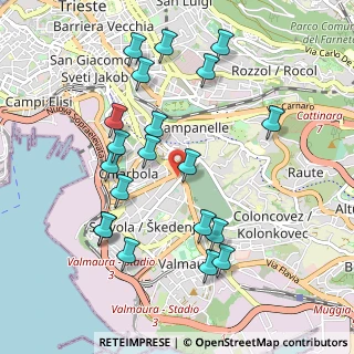 Mappa Via dei Soncini, 34145 Trieste TS, Italia (1.0245)