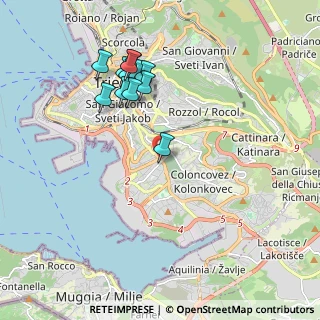 Mappa Via dei Soncini, 34145 Trieste TS, Italia (1.87917)