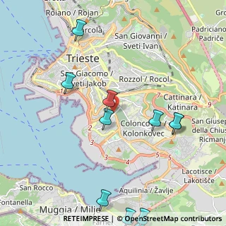 Mappa Via dei Soncini, 34145 Trieste TS, Italia (2.74)