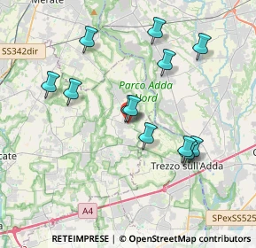 Mappa Via Madonna, 20872 Cornate d'Adda MB, Italia (3.5575)