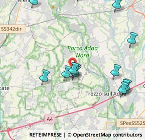 Mappa Via Madonna, 20872 Cornate d'Adda MB, Italia (4.94429)