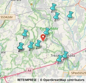 Mappa Via Madonna, 20872 Cornate d'Adda MB, Italia (4.01091)