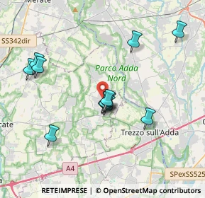Mappa Via Madonna, 20872 Cornate d'Adda MB, Italia (3.56333)