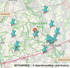 Mappa Via Madonna, 20872 Cornate d'Adda MB, Italia (4.36583)