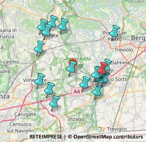 Mappa Via Madonna, 20872 Cornate d'Adda MB, Italia (7.32167)