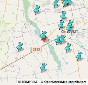 Mappa Via Boschi, 35014 Fontaniva PD, Italia (4.8525)