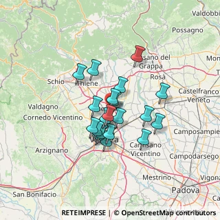 Mappa Via Luigi Pirandello, 36031 Dueville VI, Italia (9.877)