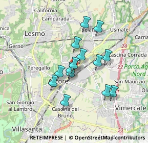 Mappa Via Ferruccio Gilera, 20862 Arcore MB, Italia (1.36143)