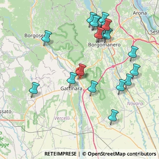 Mappa Via Giulio Pastore, 28078 Romagnano Sesia NO, Italia (9.2925)