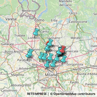 Mappa Piazza Monte Bianco, 20031 Cesano Maderno MB, Italia (10.4195)