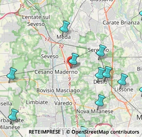 Mappa Piazza Monte Bianco, 20031 Cesano Maderno MB, Italia (6.05929)